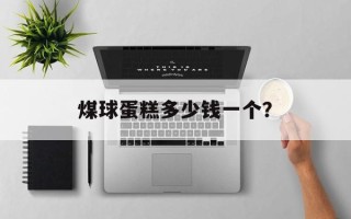 煤球蛋糕多少钱一个？