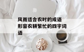 风雨适合农时的成语 形容农耕繁忙的四字词语
