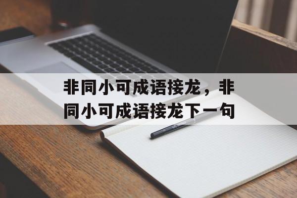 非同小可成语接龙，非同小可成语接龙下一句-第1张图片-