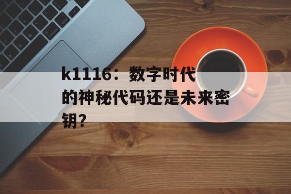 k1116：数字时代的神秘代码还是未来密钥？-第1张图片-
