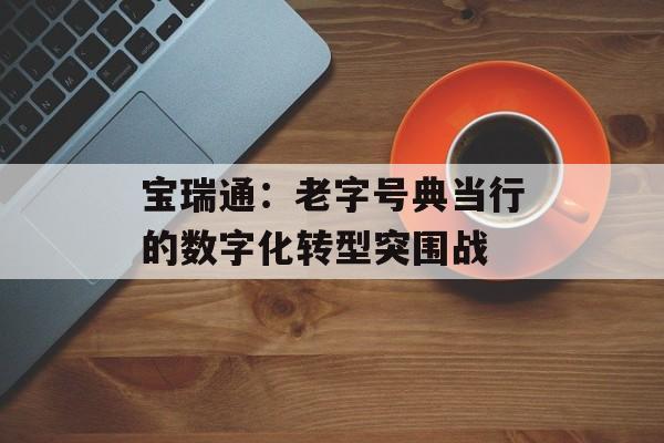 宝瑞通：老字号典当行的数字化转型突围战-第1张图片-