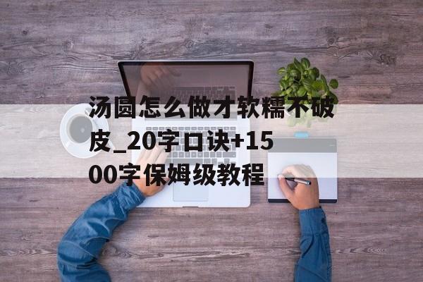 汤圆怎么做才软糯不破皮_20字口诀+1500字保姆级教程-第1张图片-